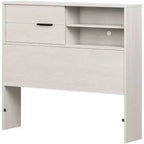 Tête de lit HomeStock pour enfant, lit double, en panneaux de particules stratifiés avec rangement
