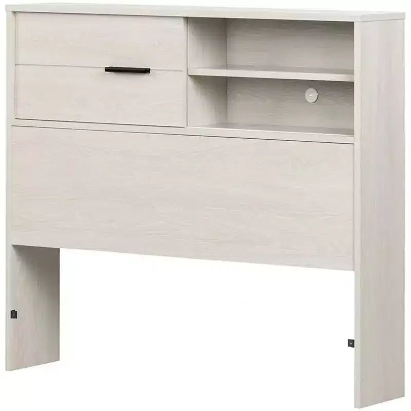 Tête de lit HomeStock pour enfant, lit double, en panneaux de particules stratifiés avec rangement