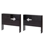 Tête de lit HomeStock pour enfant, lit double, en panneaux de particules stratifiés avec rangement