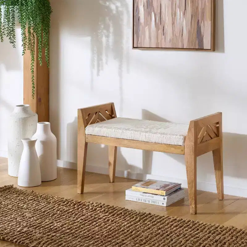 Banc en bois Hamburg - BCH3702 - Beige/Naturel