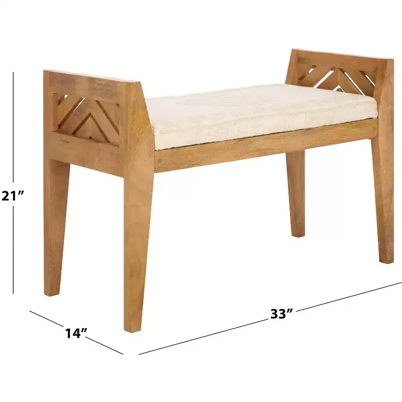 Banc en bois Hamburg - BCH3702 - Beige/Naturel