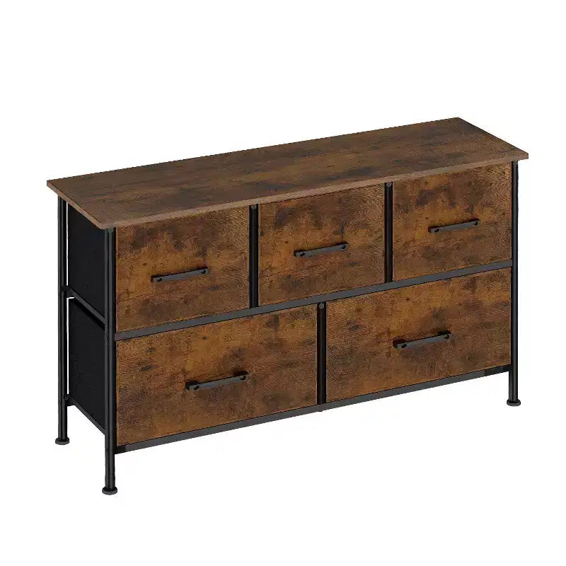 Commode en tissu FDW 5/8/9, commode large avec rangement pour chambre à coucher et salon