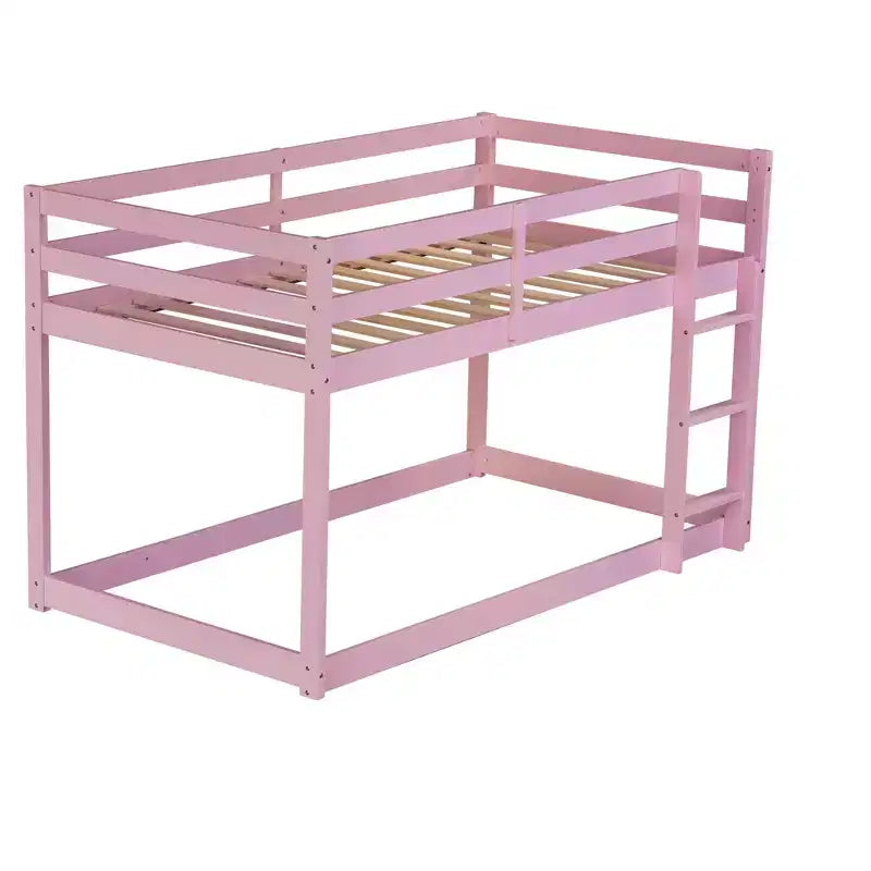 Lit superposé en bois massif, avec échelle, plates-formes supérieure et inférieure dotées de lattes renforcées Roses
