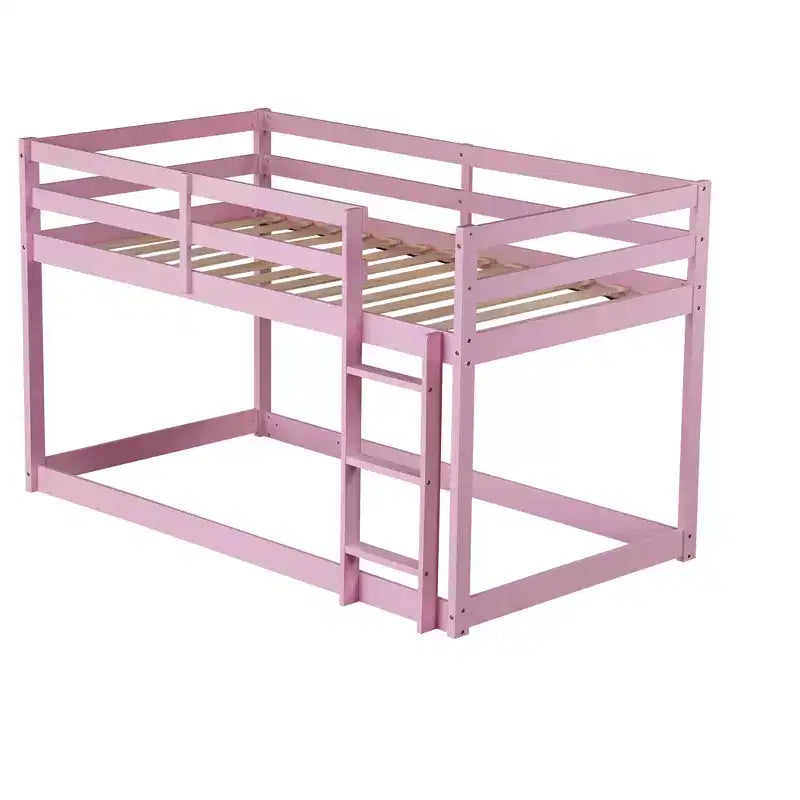 Lit superposé en bois massif, avec échelle, plates-formes supérieure et inférieure dotées de lattes renforcées Roses