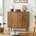 GDFStudio Nilah Farmhouse 31.50'' Paper Clip Storage Cabinet with 2 Doors and Adjustable Shelf