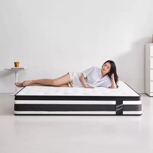 12 Inch King Size Breathable Cover Certipur-US Memory Foam Individual Pocket Spring Hybrid Mattress