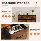 Commode de rangement et d'organisation en tissu, Commode de chambre