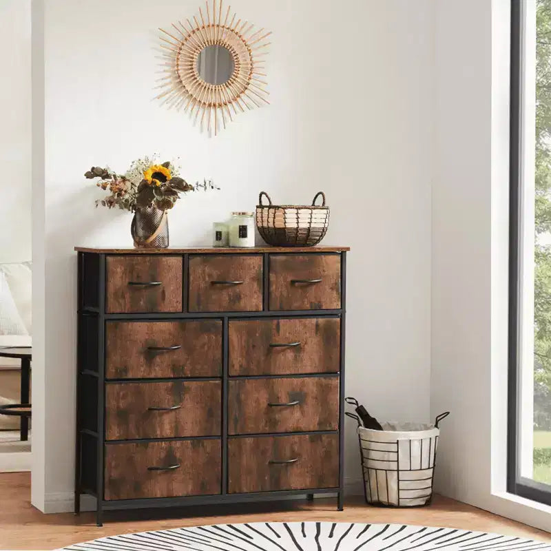 Commode de rangement et d'organisation en tissu, Commode de chambre