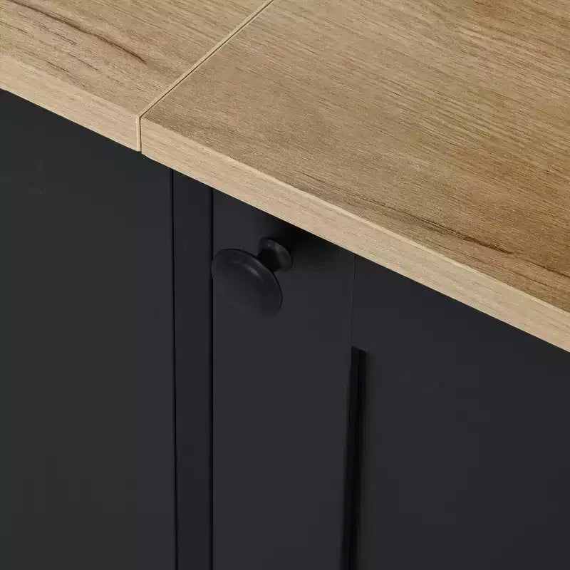 Meuble TV 91 avec console média, centre de divertissement arqué, meuble TV avec étagère, grain de bois pour TV jusqu'à 70 pouces