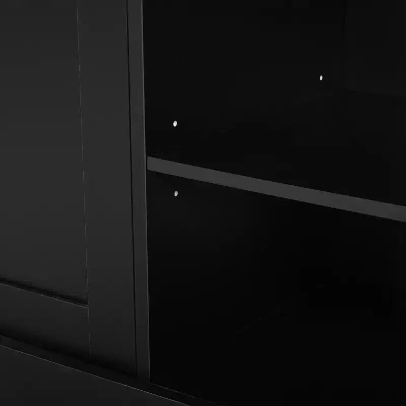 Meuble TV 91 avec console média, centre de divertissement arqué, meuble TV avec étagère, grain de bois pour TV jusqu'à 70 pouces