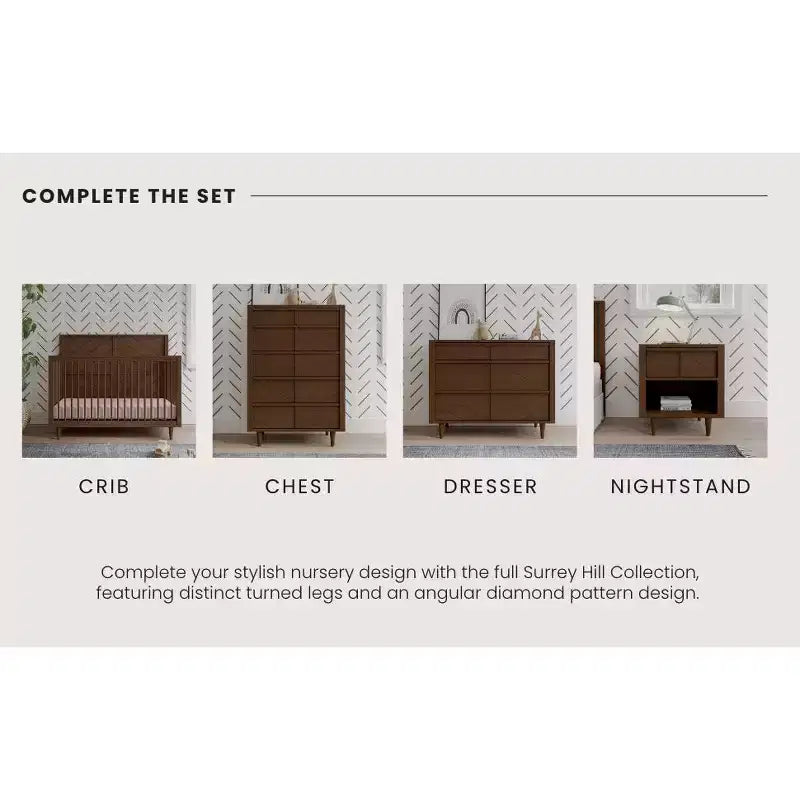Table de chevet à 1 tiroir Child Craft pour chambre de bébé ou d'enfant, grand tiroir de rangement, fabriquée en pin robuste, non toxique, finition sécuritaire pour bébé