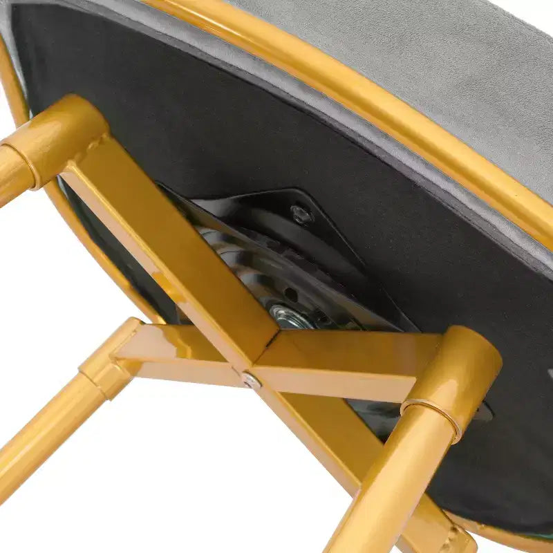 TUYOHW Tabourets de Bar pivotants 31,5 pouces, Base en métal doré de Luxe avec Dossier tressé à la Main, Capacité 286lbs