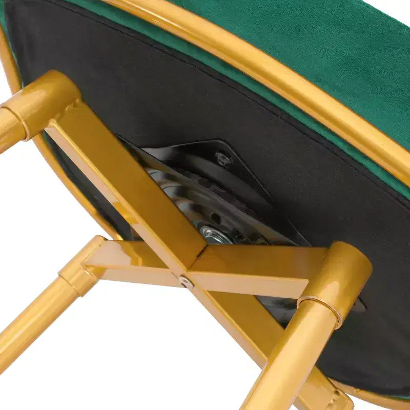 TUYOHW Tabourets de Bar pivotants 31,5 pouces, Base en métal doré de Luxe avec Dossier tressé à la Main, Capacité 286lbs