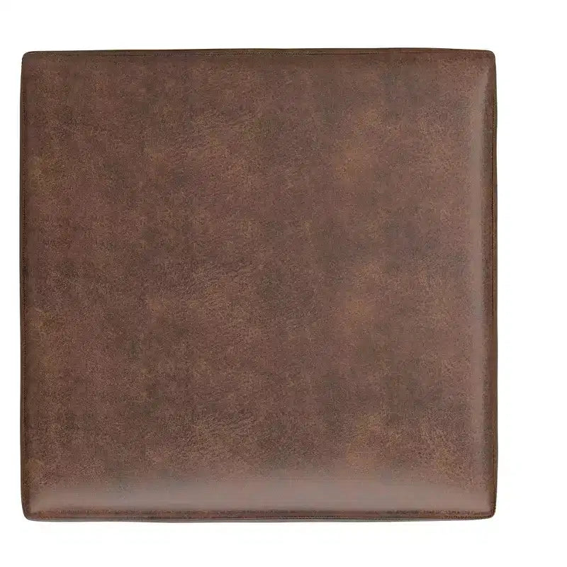 Ottoman table carrée contemporaine de style transitoire de 38 po de large
