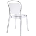 Chaise de salle à manger transparente -: Polycarbonate, nettoyer les taches/essuyer, aucun assemblage requis, capacité de 150 kg