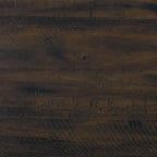 Table à manger Rokane marron, chaises rembourrées, cadre en bois