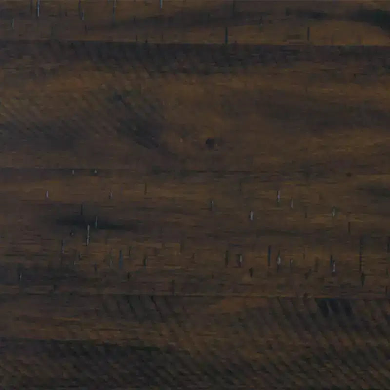 Table à manger Rokane marron, chaises rembourrées, cadre en bois