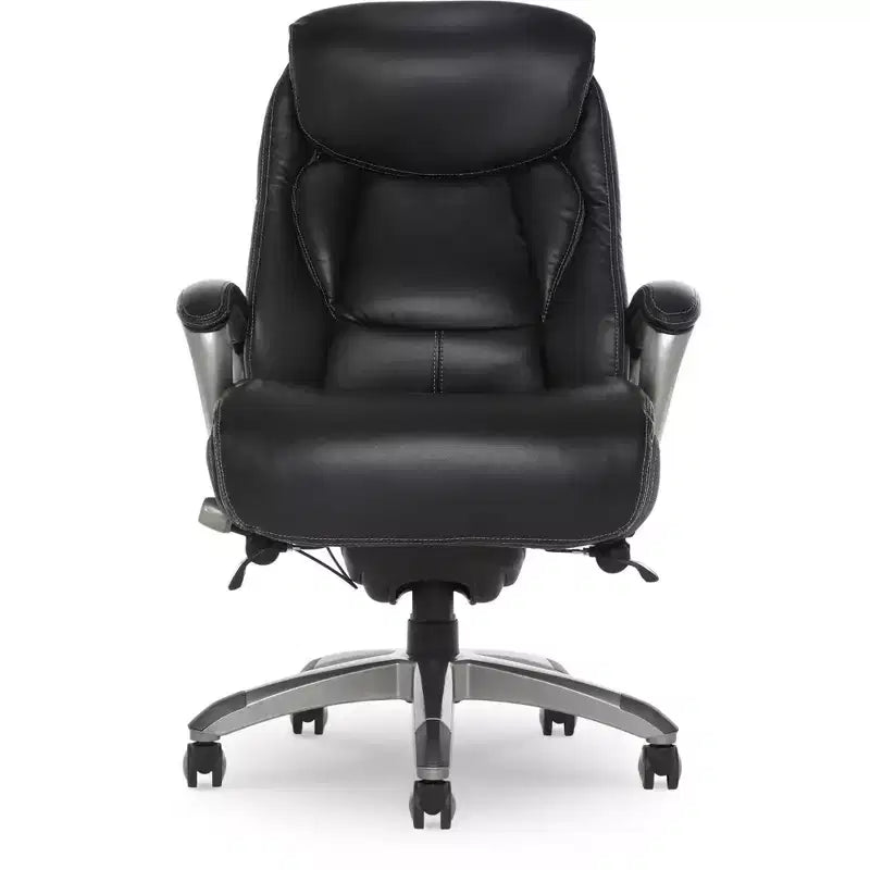 Fauteuil de bureau Works Executive avec technologie Smart Layers Opportunity Gray : Cuir reconstitué ergonomique, hauteur réglable, capacité de 125 kg