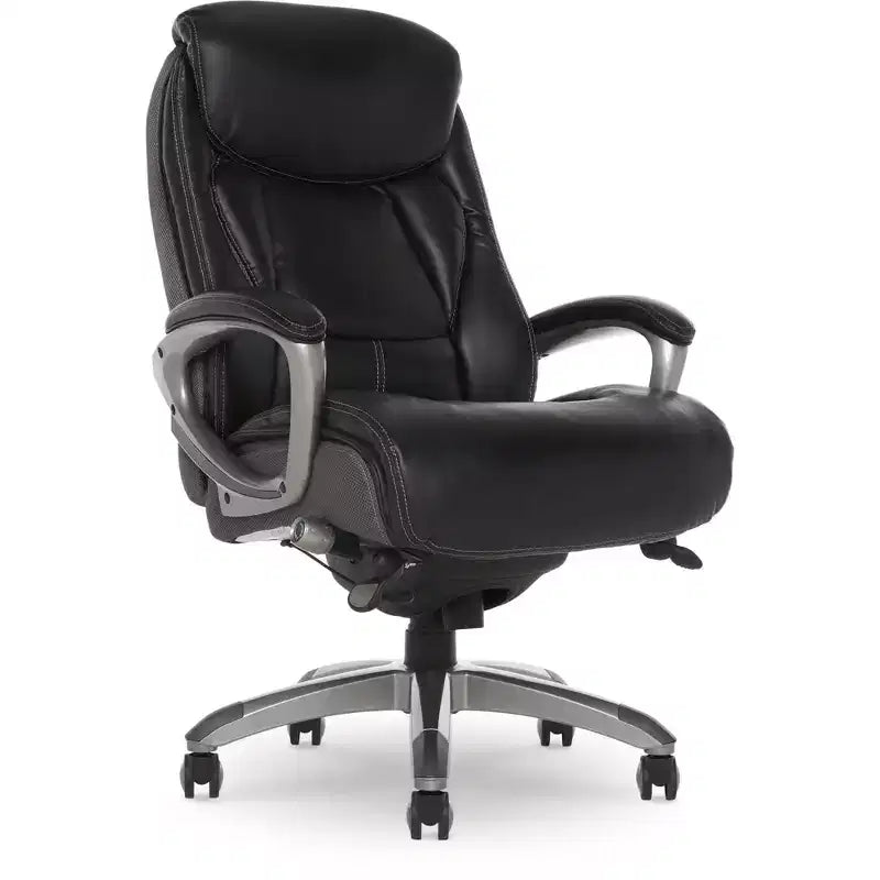 Fauteuil de bureau Works Executive avec technologie Smart Layers Opportunity Gray : Cuir reconstitué ergonomique, hauteur réglable, capacité de 125 kg