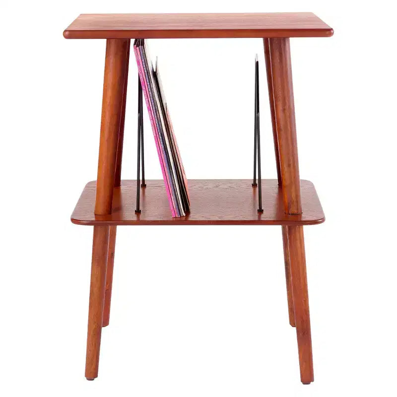 Meuble TV Manchester : Tourne-disque et meuble de rangement pour magazines en bois massif