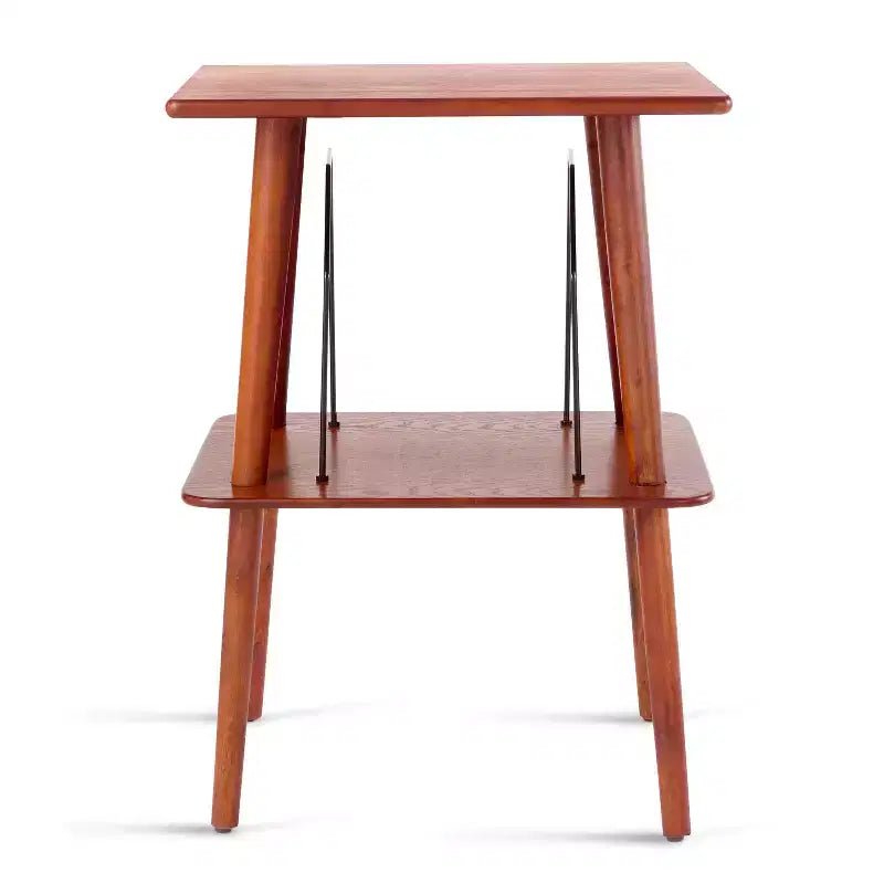Meuble TV Manchester : Tourne-disque et meuble de rangement pour magazines en bois massif