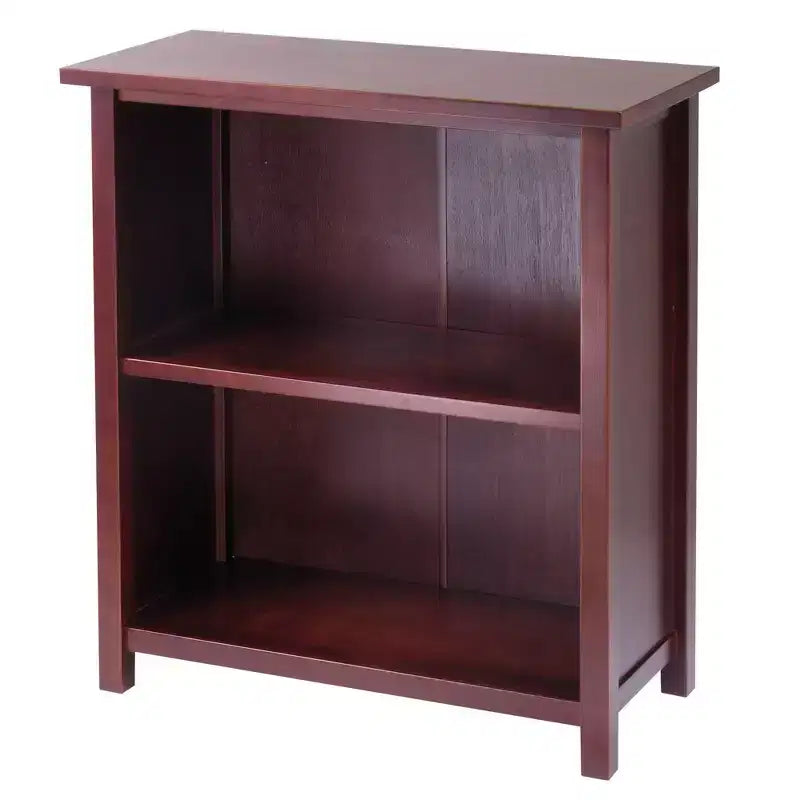 5 étagères de rangement Verona avec paniers pliables en tissu Noyer/Blanc : Design moderne du milieu du siècle, Composite de bois