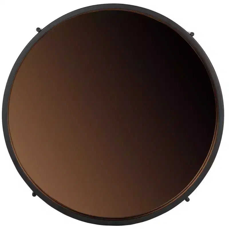 Petite table d'appoint ronde avec plateau - ACC4206A - Or rose/noir